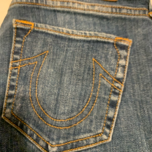Women’s size 26 Mid rise True religion, bought them cut up  . Love them. - Picture 4 of 14